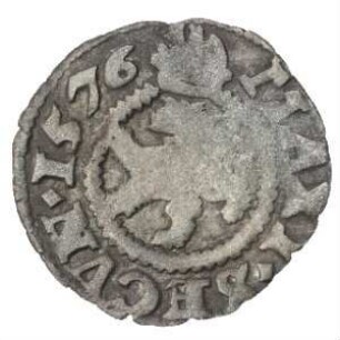 Fundmünze, Weißpfennig, Pfennig (einseitig), 1576