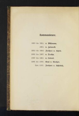 Kommandeure.