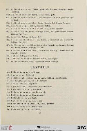 Textilien (Nr. 488-518)