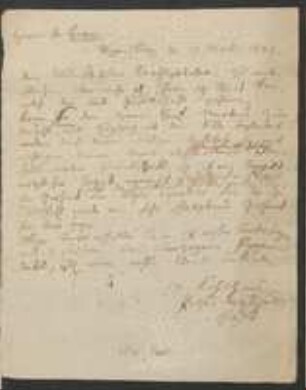 Brief von Johann Jacob Kohlhaas an David Heinrich Hoppe
