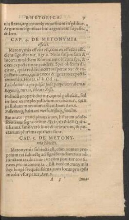 Cap. 5. De Metonymia subiecti.