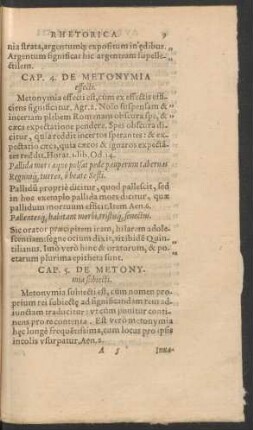 Cap. 5. De Metonymia subiecti.