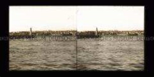 Blick über Hafengeländes Haydarpasa, Konstantinopel