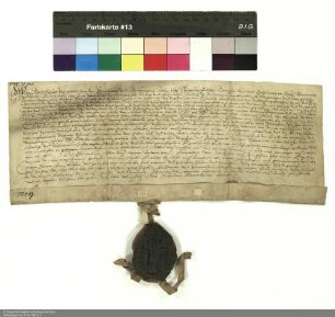 Balthasar [von Dernbach], Abt von Fulda und Inhaber der Propstei Johannesberg, verleiht drei Wiesflecken bei Heienfeld