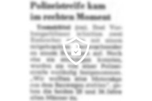 Polizeistreife kam im rechten Moment