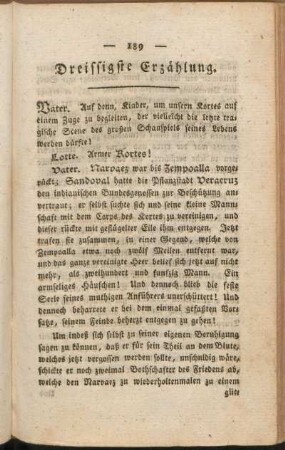 Dreissigste Erzählung
