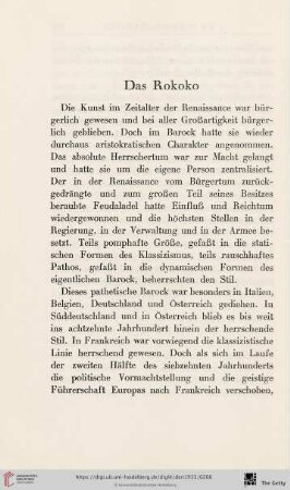 Das Rokoko