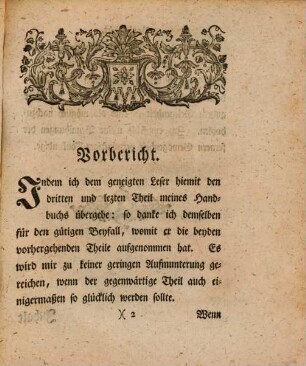 Handbuch bey dem Generalbasse und der Composition : mit zwo- drey- vier- fünf- sechs- sieben- acht und mehreren Stimmen für Anfänger und Geübtere, 3 : Nebst einem Hauptregister über alle drey Theile und 12 Kupfertafeln
