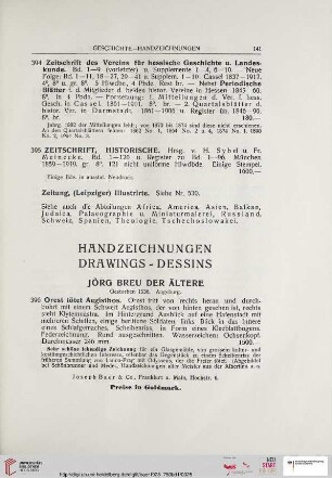 Handzeichnungen - Drawings Dessins (Nr. 396 - 418)