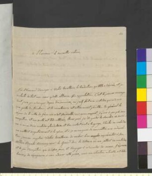 Brief von Lavés, Louis Daniel Marie an Goethe, Johann Wolfgang von