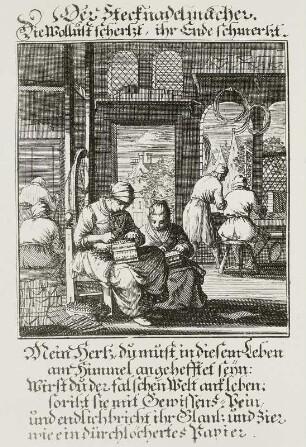 Steckmadelmacher, Stich, 1698