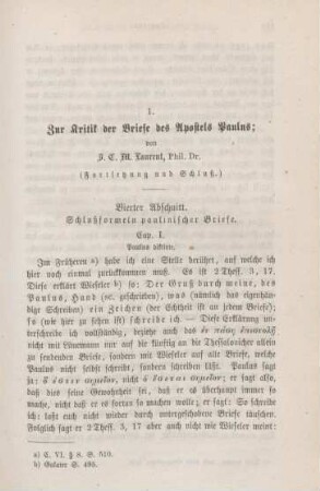 639-673 Zur Kritik der Briefe des Apostels Paulus : Fortsetzung und Schluß