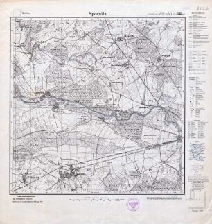 2536 (alte Nr.: 1132) Spornitz, Meßtischblatt (4 cm - Karte)