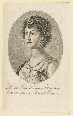 Bildnis der Marie Louise, Königin v. Etrurien