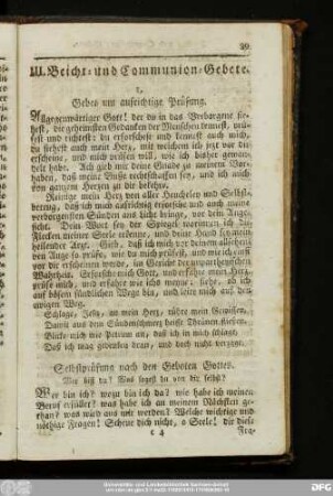 III. Beicht- und Communion-Gebete.