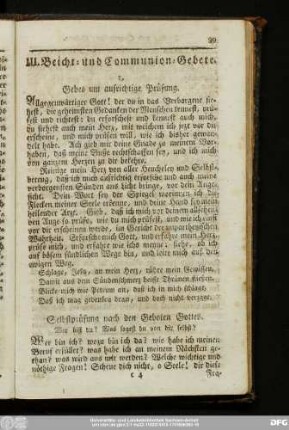 III. Beicht- und Communion-Gebete.