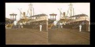 Dampfschiff, Syria, am Kai im Hafen von Tampico