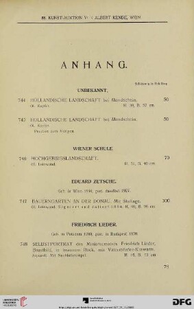 Anhang (Nr. 744-751)