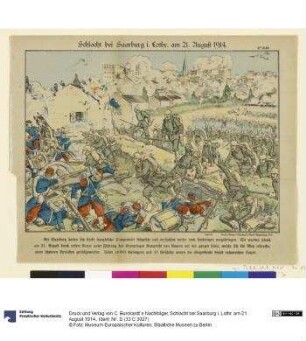 Schlacht bei Saarburg i. Lothr. am 21. August 1914.