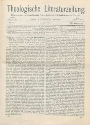 385-388 [Rezension] Bertholet, Alfred, Das Buch Hesekiel erklärt