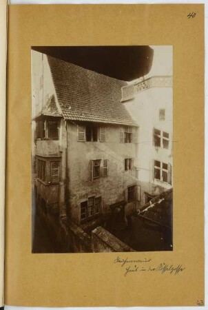 Wohnhaus an der Rösselgasse, Reichenweier: Ansicht (aus: Skizzen- und Fotoalbum 16)
