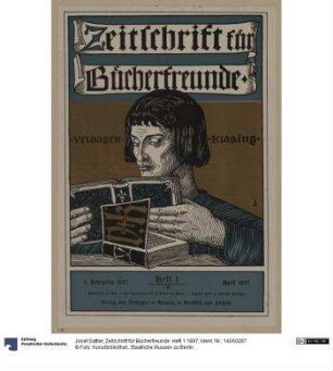 Zeitschrift für Bücherfreunde. Heft 1 1897