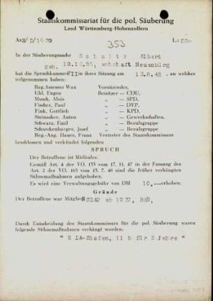 Schultz, Albert