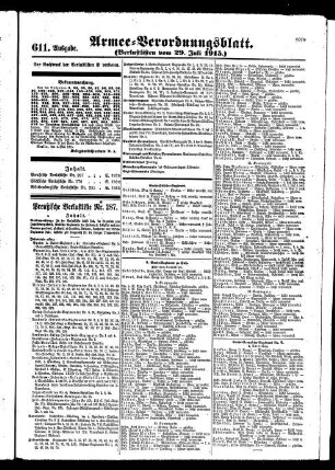 611. Ausgabe. Donnerstag, 29. Juli 1915