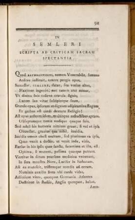 In Semleri Scripta Ad Criticam Sacram Spectantia