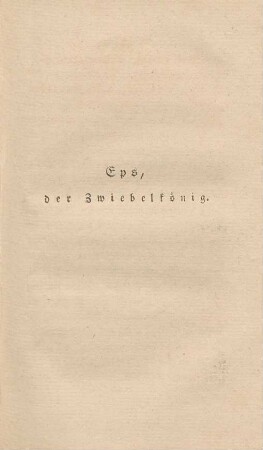Eps, der Zwiebelkönig