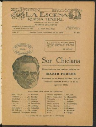 Sor Chiclana : pieza cómica en dos cuadros