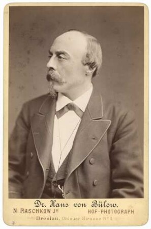 Fotografie von Hans von Bülow (1830-1894)
