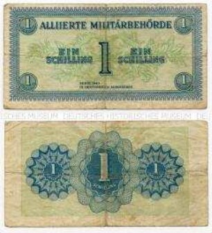 Österreich, Alliierte Militärbehörde, 1 Schilling