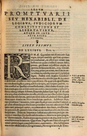 Constantini Harmenopuli Iudicis Tessalonicensis Promptuarium iuris civilis