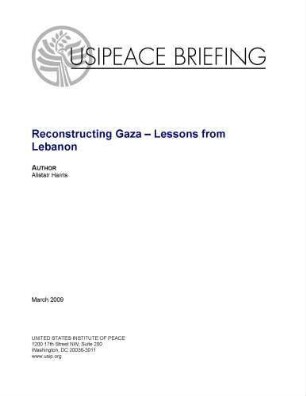 Reconstructing Gaza - lessons from Lebanon
