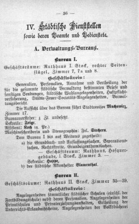 A. Verwaltungs-Bureaus