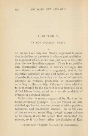 Chapter V. In The Socialist State.