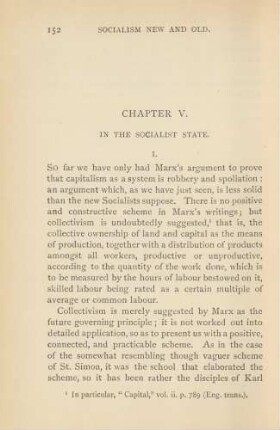 Chapter V. In The Socialist State.