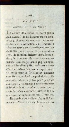 Notes Relatives à ce qui précède.