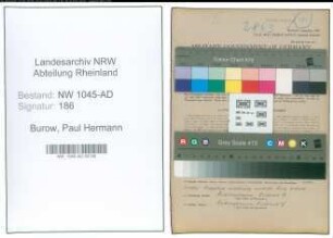 Entnazifizierung Paul Hermann Burow , geb. 17.12.1898 (Beamter)