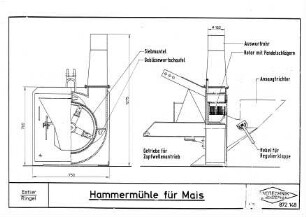 Hammermühle für Mais