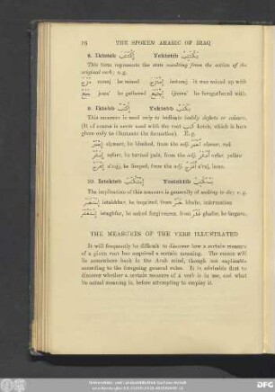 The Measure Of The Verb Illustrated
