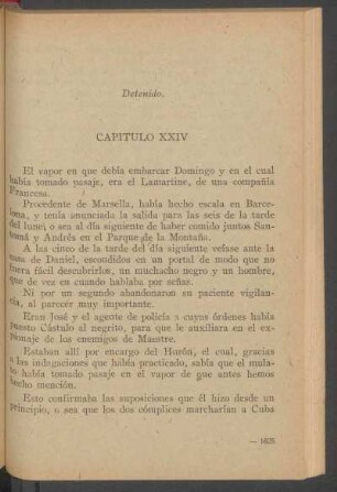 Capítulo XXIV - Detenido.