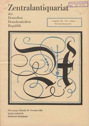 Nr. 898: Varia Weihnachtsangebot