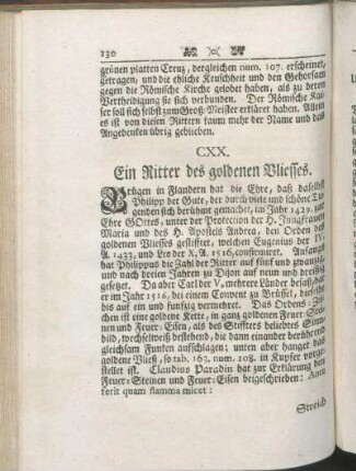 CXX. Ein Ritter des goldenen Vliesses.
