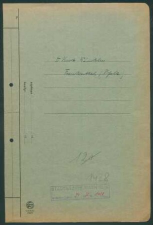 Dr. Kurt Winkler, Ingenieur, Fabrikdirektor, Frankenthal, Vierlingstr. 6 - - Baurechtliche Auseinandersetzung mit MdB Erwin Feller betr. Bebauung eines Grundstücks in Heidelberg-Schlierbach
