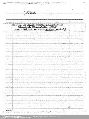 Jahrbuch Kaiser-Wilhelm