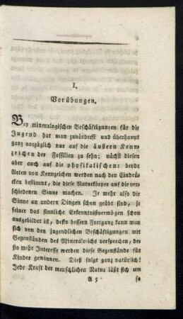 I. Vorübungen