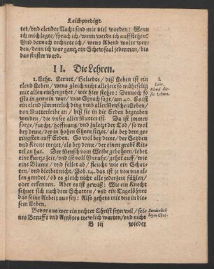 II. Die Lehren.
