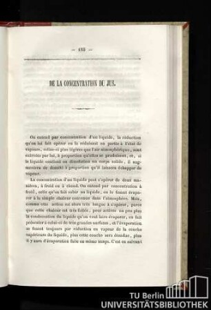De la concentration du jus